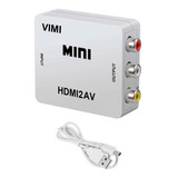 Convertidor Hdmi A Rca -  Av Audio Video Adaptador Para Tv