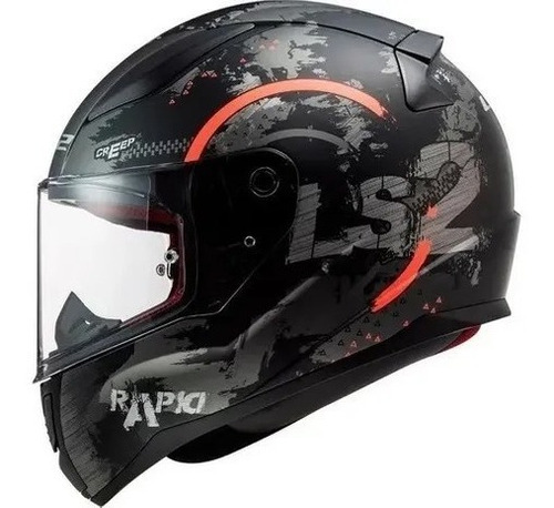 Casco Moto Integral Ls2 Ff 353 Rapid Circle Color Negro Tamaño Del Casco L