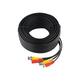 Cable Coaxial Armado Conector Bnc Y Alimentación, 30m, Exter