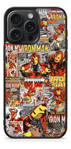 Funda Iron Man Tony Stark Marvel Comics Collage Deluxe