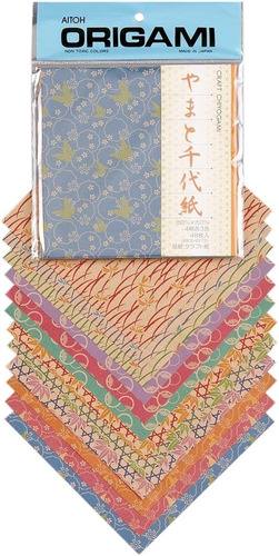 Aitoh Craft Chiyogami Papel De Origami, 14.75 Cm X 14.875