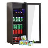 Mini Refrigerador De Bebidas Congelador De 8l Y Puerta De Vi