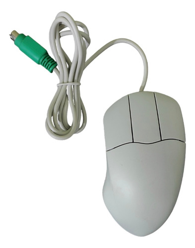 Lindo Mouse Ps2 Clone Esfera 3 Botões Retrô Pc Antigo 