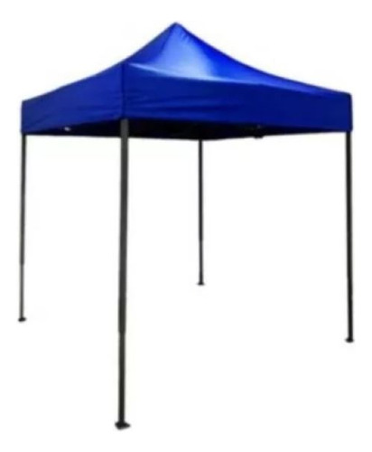 Gazebo Plegable 2x2mts Color Azul Estructura Acero