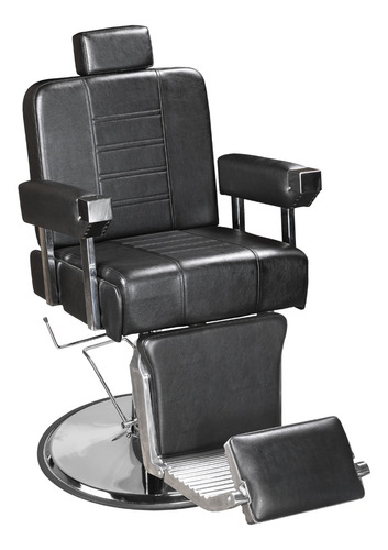 Cadeira Poltrona Barbeiro Salão Barbearia Reclinavel Premium