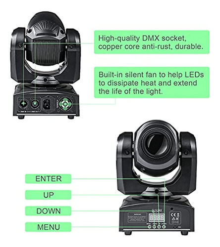 Luz De Cabeza Móvil Led 30w Luces De Dj Iluminación De Escen