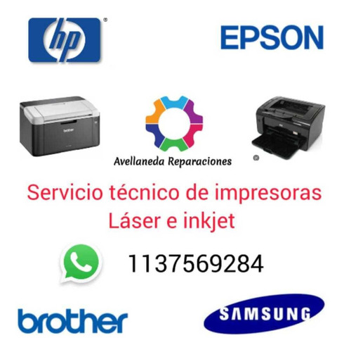 Servicio Técnico De Impresoras Hp Brother Samsung Epson 