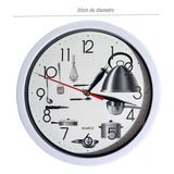 Reloj De Pared Azul/rojo/blanco 27cm 1 Pila Aa