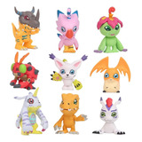 Pack 9 Miniaturas Digimon Agumon Personagens Coleção 5 Cm