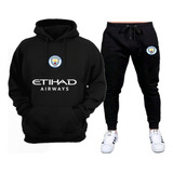 Conjunto Manchester City Time Moletom Flanelado Qualidade