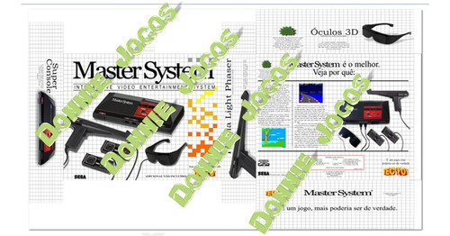 Sega Master System - Arte Para Impressão De Caixa