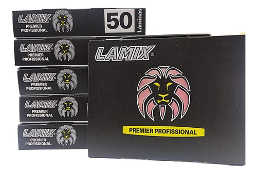 250 Lâminas Lamix Preta Premier Profissional Entrega Rápida