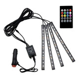 Tiras Led Rgb Interior Auto Tunning Audioritmica Bluetooh