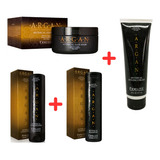 Fidelité Kit Argan Shampoo+acond+c.de Peinar+mascara 250ml