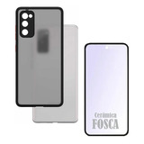 Capa Case Translucida + Pl Ceramica Fosca Para Galaxy S20fe
