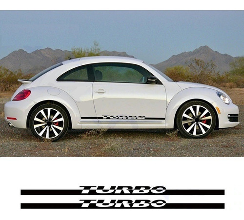 Par Stickers Franjas Deportivas Vw Beetle Mod Turbo 02