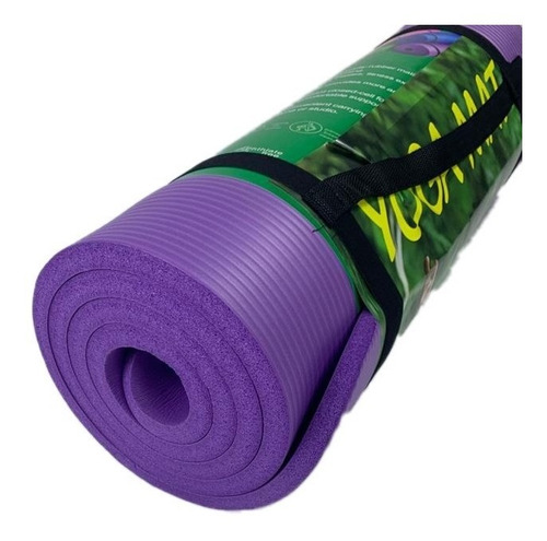 Colchoneta Fitness Mat De Yoga Antideslizante Color Violeta
