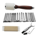 Kit De Herraminetas Para Talla De Cuero Artesanal 27pcs