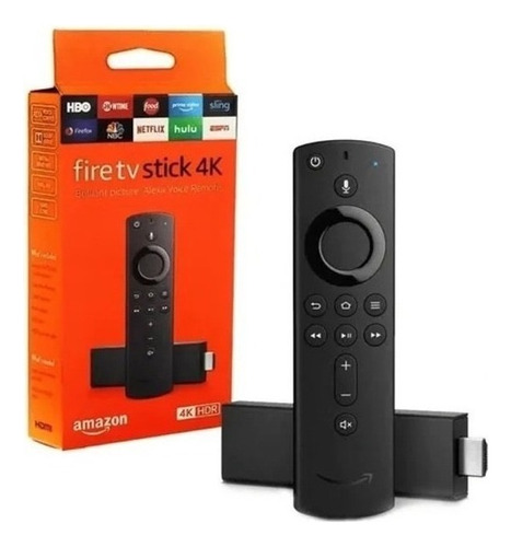 Amazon Fire Tv Stick 4k 2ª Geração Controle Remoto Por Voz Com Alexa