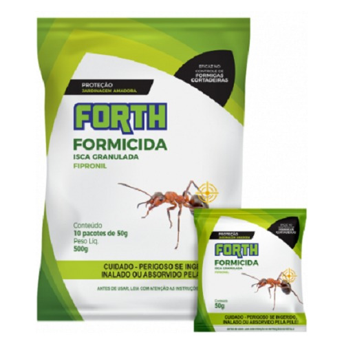 Isca Eficaz Contra Formigas Cortadeira Forth - Kit 10 Sachês