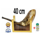 Shofar Chifre De Carneiro De Ungir E Tocar + Suporte #25