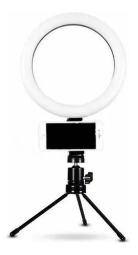 Ring Light Iluminador Luz Led Selfie Tripé Mesa