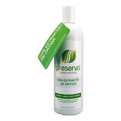 Shampoo Anticaspa Contra Dermatitis Seborreica Para Cabello Graso 500 Ml Preserva®