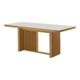 Mesa Retangular Moderna 1,60x0,80 Barcelona Espresso Wt