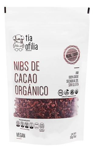 Nibs De Cacao Tia Ofilia Organico Superfood 150 Grs