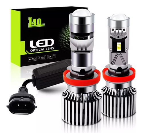 Kit De Focos Led H4 H7 H11 9005 9006 Lupa Proyector Auto Csp