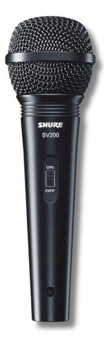 Microfone Shure Sv200 + Cabo 4,5m - Nota Fiscal E Garantia