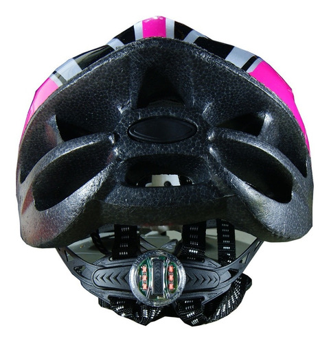 Capacete Com Sinalizador Led Bike Ciclismo Rosa Escuro Gts Tamanho G