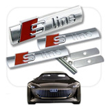 3 Insignias S-line Parrilla Y Laterales P/ Audi Tuningchrome