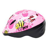 Capacete Bike Infantil Jet Tomcat Bugs Ciclismo Patins M Cor Rosa