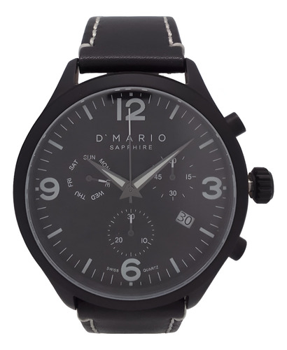 Reloj Dmario Kl1045 Pulso Negro Cristal Zafiro 100% Orgnl