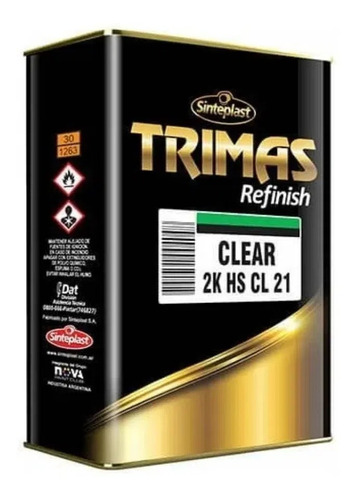 Clear 2k Cl21 - Altos Solidos - Trimas Sinteplast Barniz 