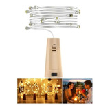 Luces Corcho Hada Alambre Micro Led Boda Deco Blanco Calido