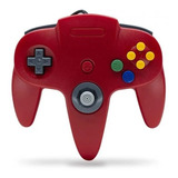 Control Para Nintendo 64 N64 Con Cable Teknogame - Rojo