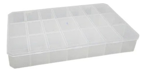 Caixa Organizadora Estojo Multiuso Plástico C/ 21 Divisórias