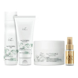 Kit Wella Nutricurls + Oil Reflections (4 Produtos)