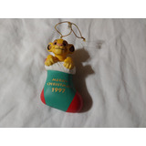 Simba Adorno Navideño Disney 1997 Glolier Collectibles Ltd!!