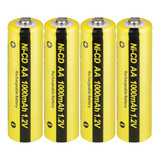 4 Pilas Recargables Aa 1000mah 1.2v Bateria Pkcell Original