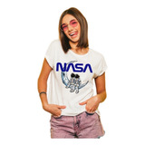 Blusa/playera Mujer Nasa Moda Estampado Bonito Espacio