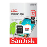 Memoria Microsd Sandisk 64gb Clase 10