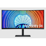Monitor Led Samsung 34 Viewfinity S6 Wqhd Hdmi Curvo Color Negro