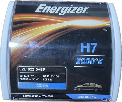 Kit Juego X2 Lamparas H7 5000ºk Energizer 12v 55w