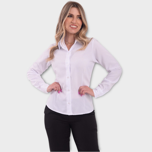 Camisa Feminina Preço De Atacado Uniforme Kit 4 Unidades