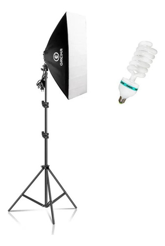 Kit Estudio Softbox 50x70 + Tripe 2m + Lampada 110v 127v