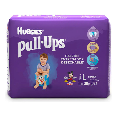 Calzones Entrenadores para Niño Huggies Pull-Ups Grandes 30 Piezas | Envío gratis