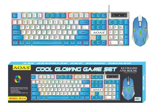 Kit Combo Gamer Teclado+mouse Multicolor Retroiluminado Rgb